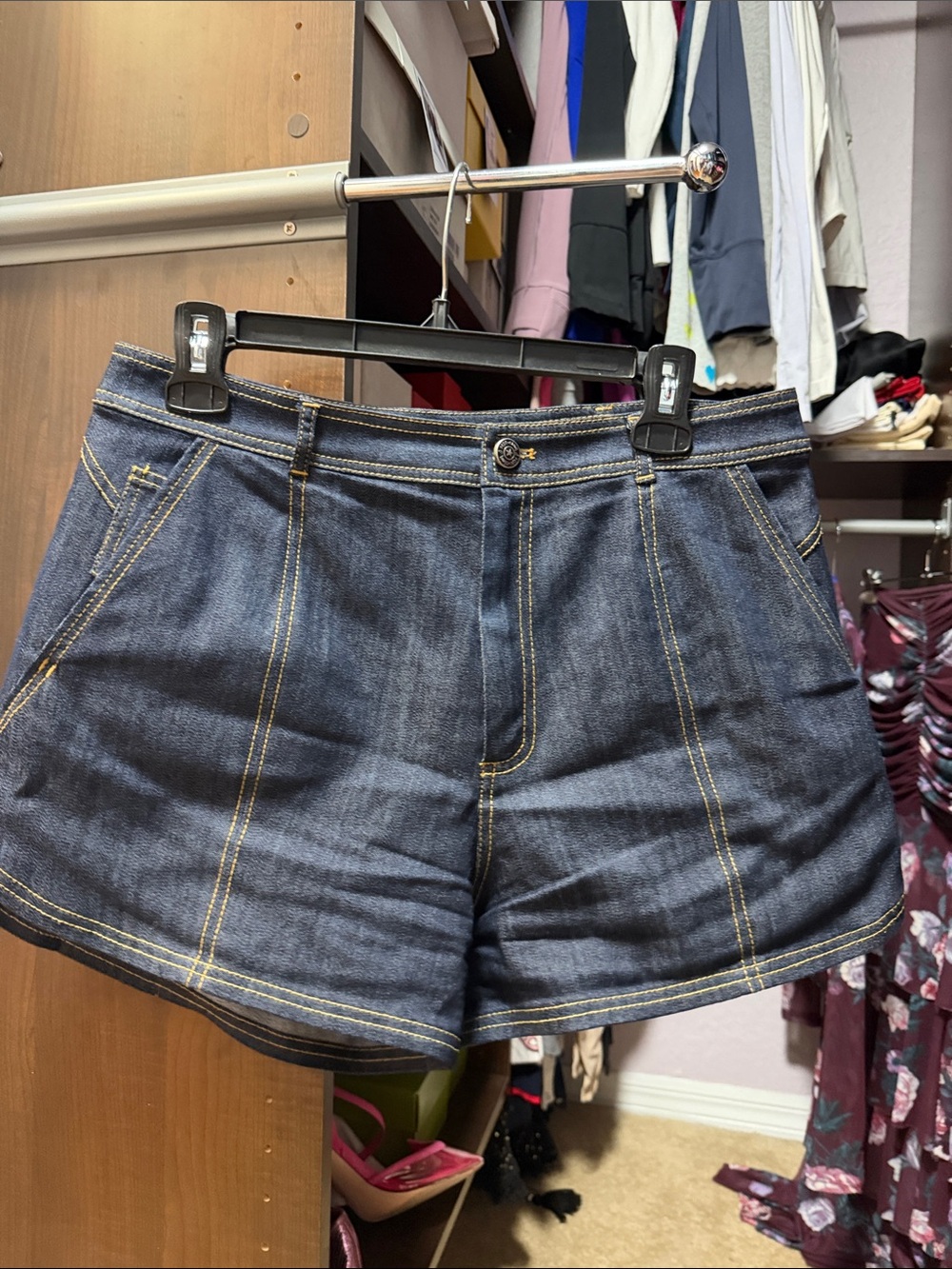 Cinq a Sept Denim Shorts - Dark Blue 8